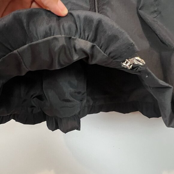 Joseph Ribkoff Sleeveless Bubble Hem Nylon Dress Zip Front Pockets Black Sz 8 - Picture 5 of 13